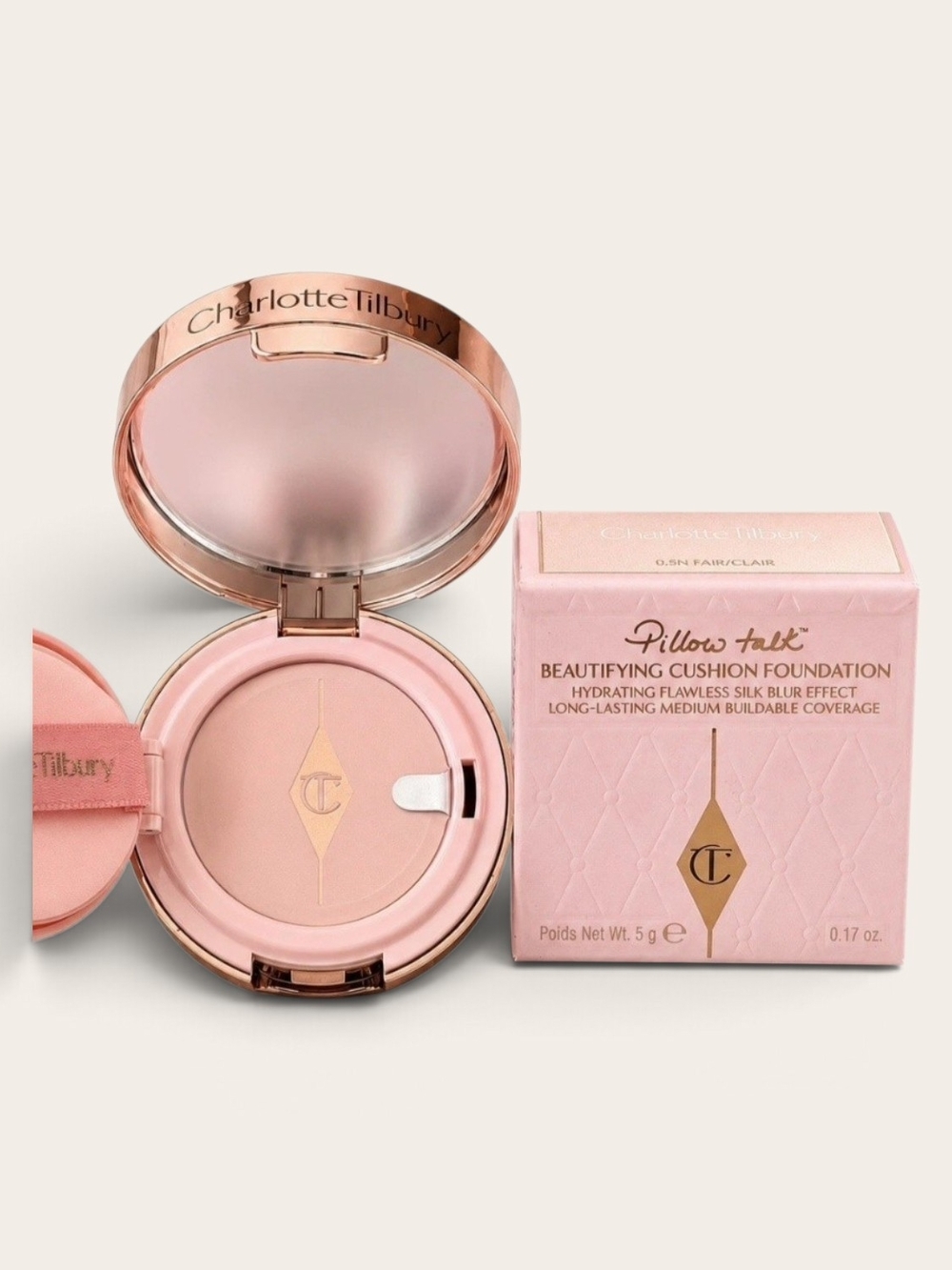 Charlotte Tilbury Pillow Talk Cushion Refillable Foundation - .5N Fair Clair